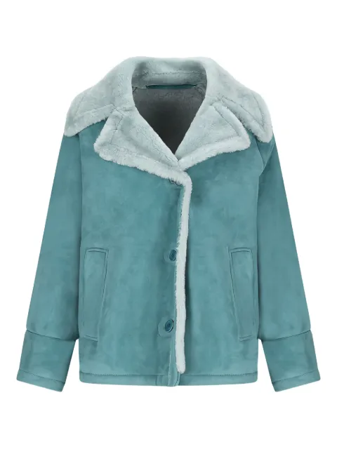 Salvatore Santoro shearling-collar suede jacket