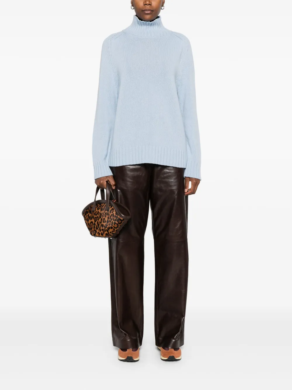 Purotatto high-neck ribbed sweater | Knitted Sweaters | Image 2