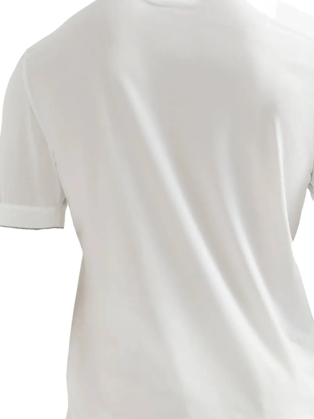 Brunello Cucinelli short-sleeve polo shirt - Wit
