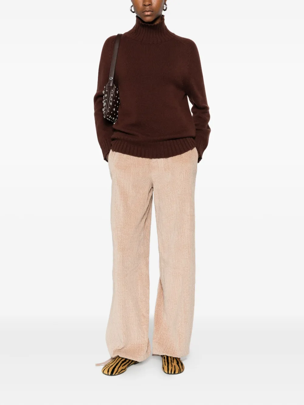 Purotatto high-neck ribbed sweater | Knitted Sweaters | Image 2