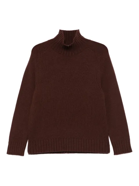Purotatto high-neck ribbed sweater