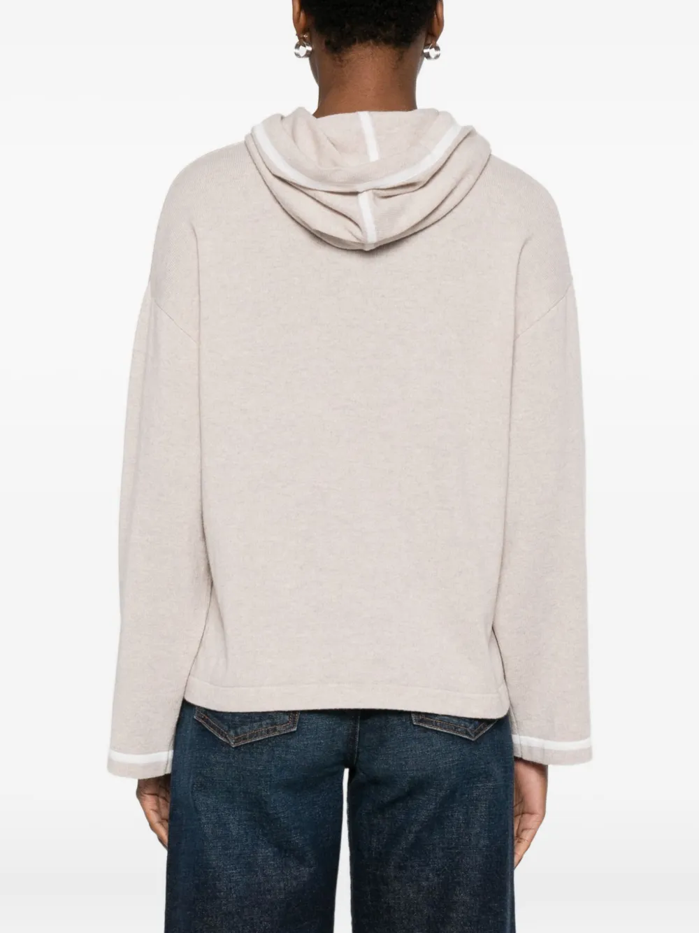 Purotatto Silk-blend Hoodie In Neutral
