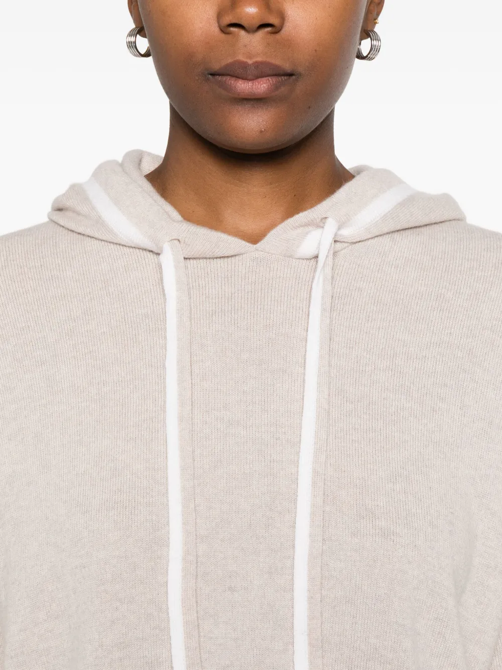 Purotatto Silk-blend Hoodie In Neutral