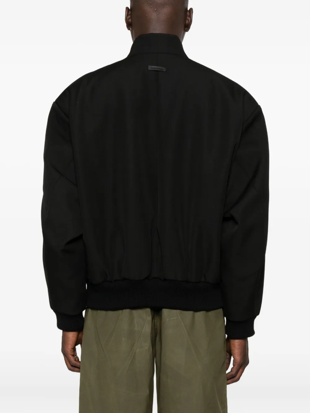 Fear Of God Bomberjack met geribbelde manchetten en rits Zwart