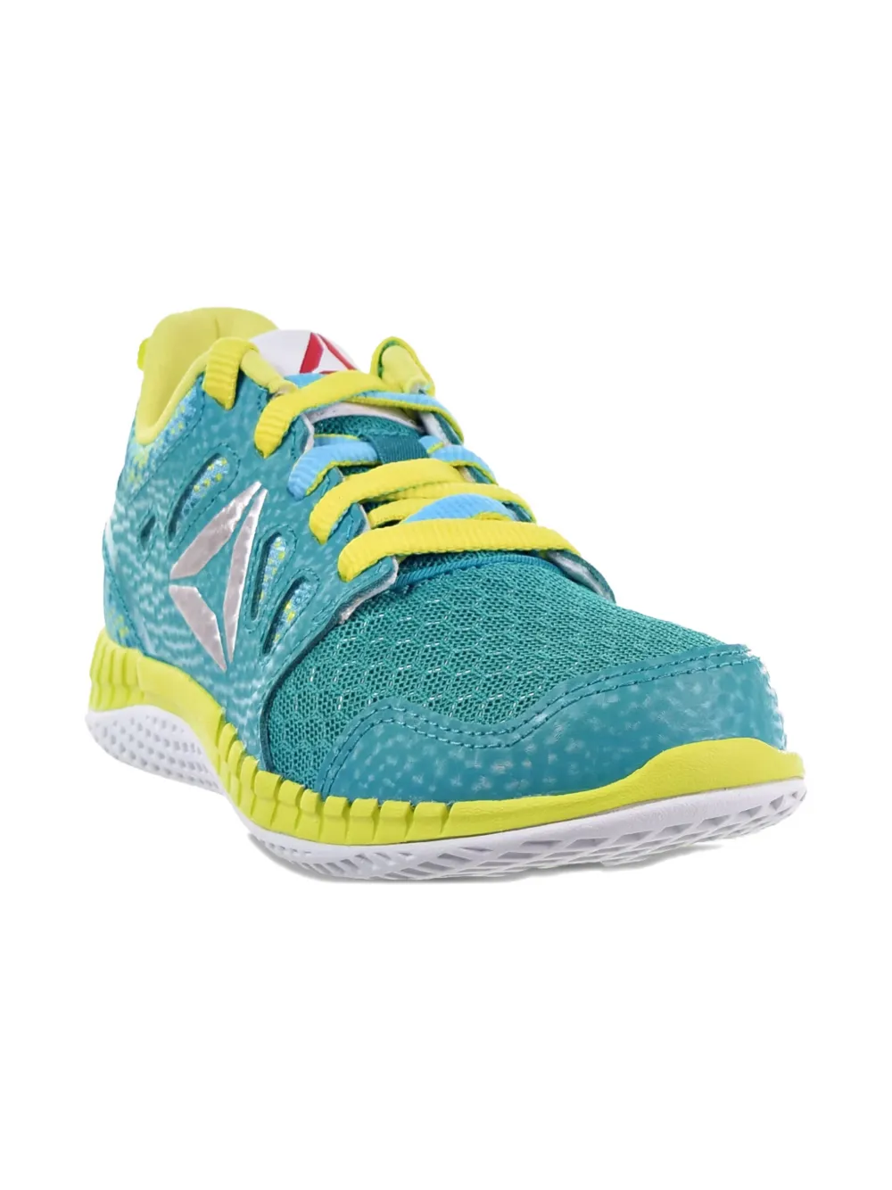 Reebok Kids Zprint 3D "Teal Blue Yellow" sneakers