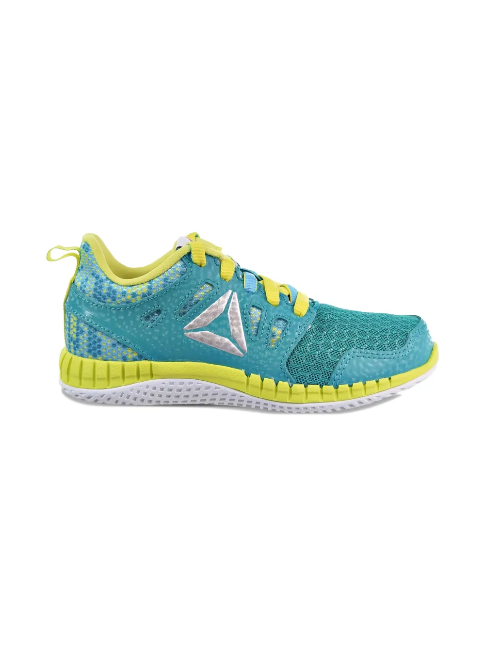 Reebok Kids Zprint 3D Teal Blue/Yellow sneakers - Blauw