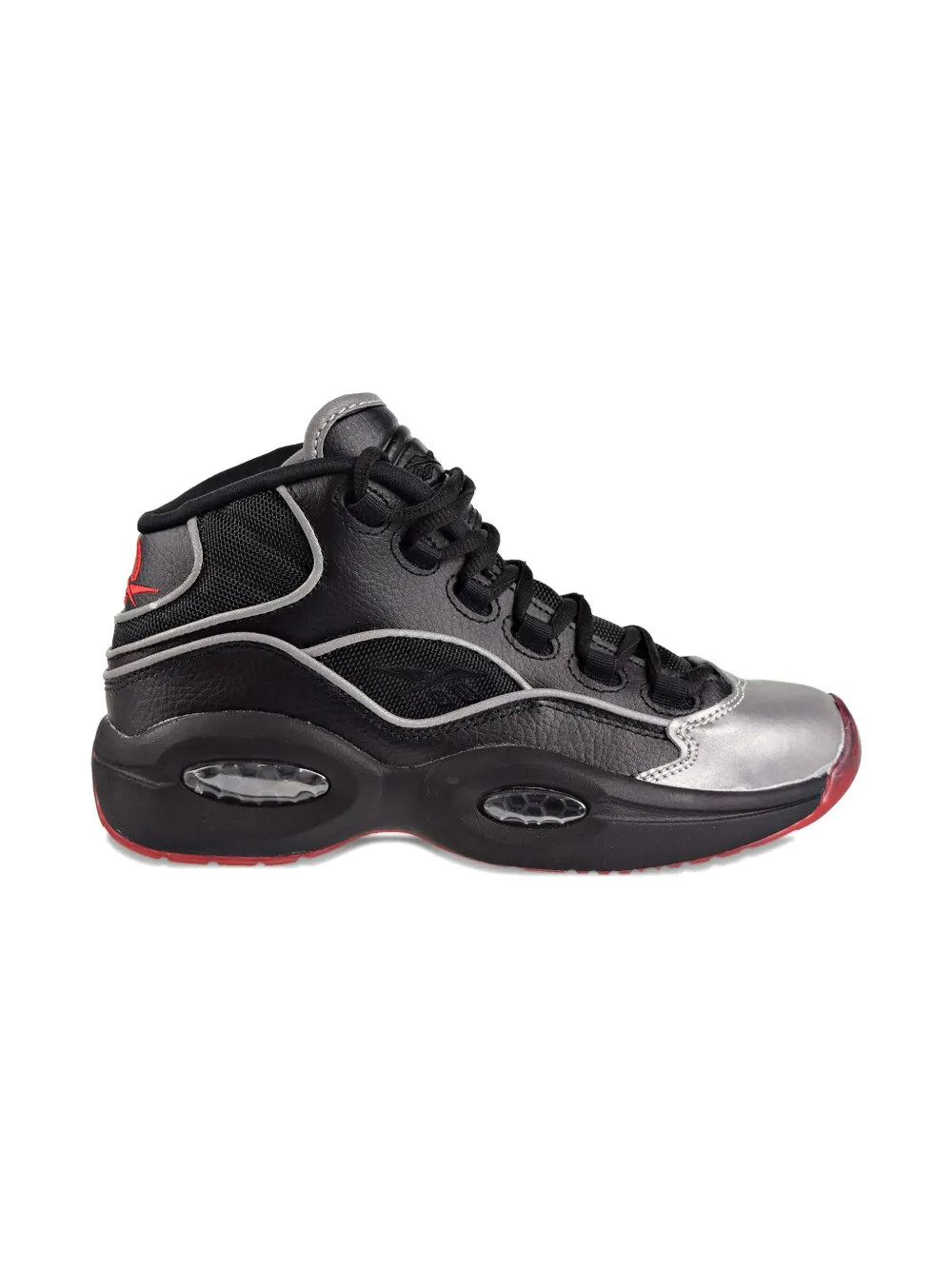 Reebok Kids Question A5 Jadakiss "Black Silver Met Red" sneakers