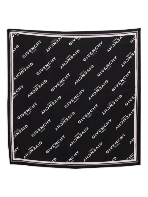Givenchy bufanda de seda con motivo del logo