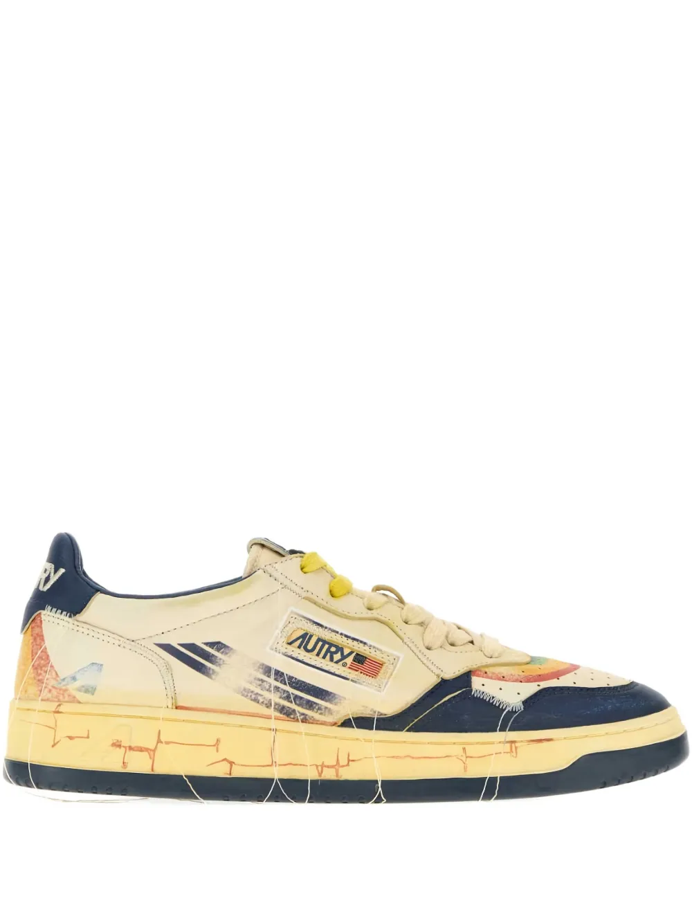Autry leather sneakers Yellow