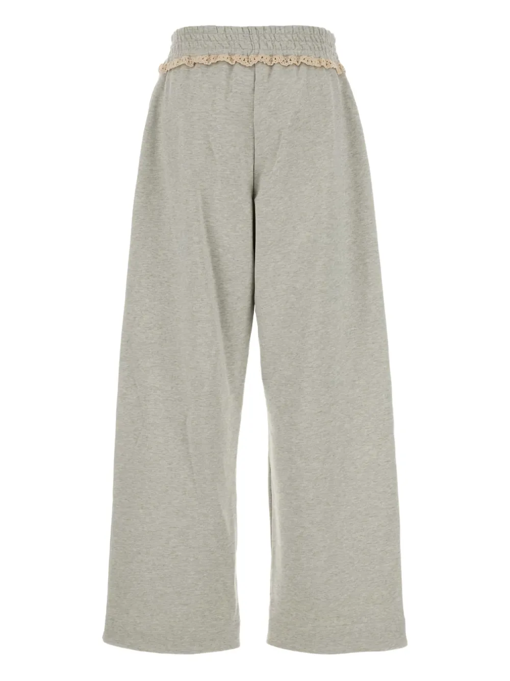 Magda Butrym lace-trimmed track pants - Grijs