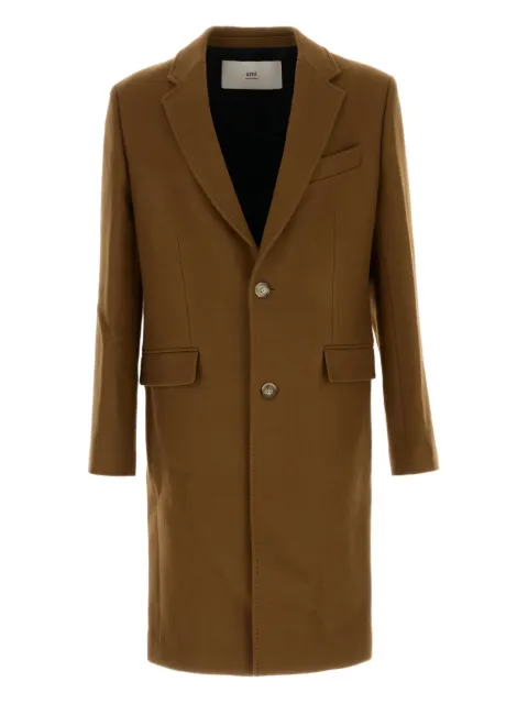 AMI Paris virgin wool single-breasted coat