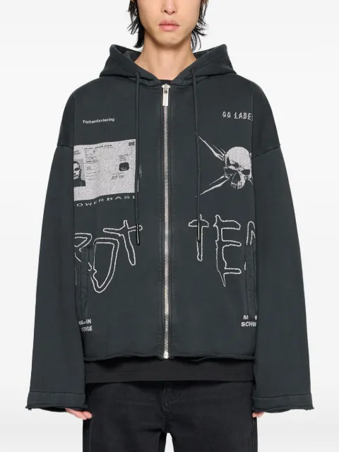 44 LABEL GROUP هودي 'كومباني' بسحاب ومنسل