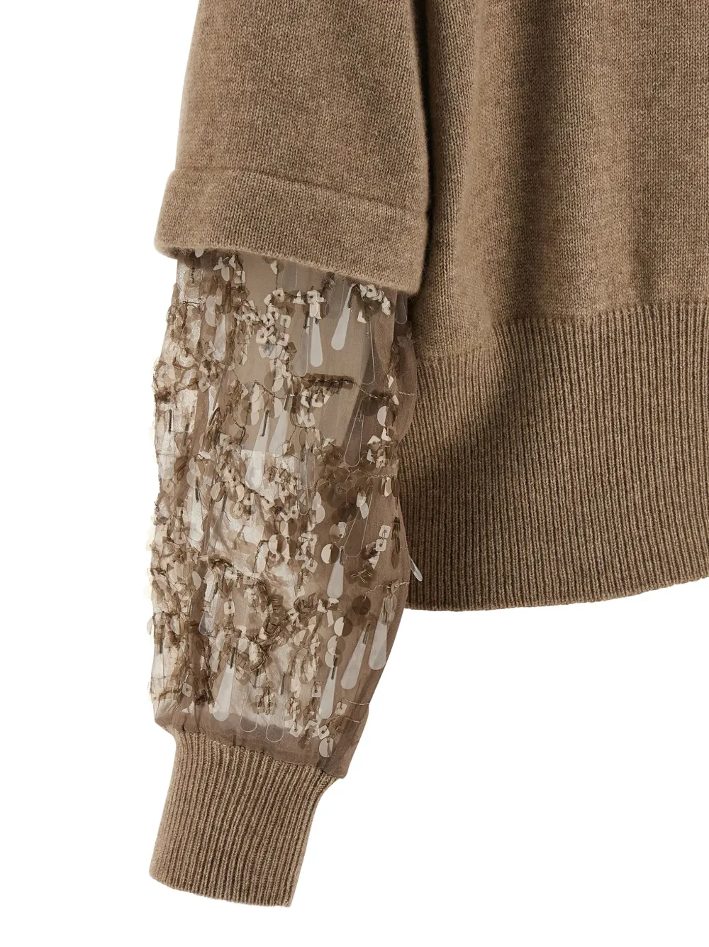 Brunello Cucinelli スパンコール カシミアカーディガン