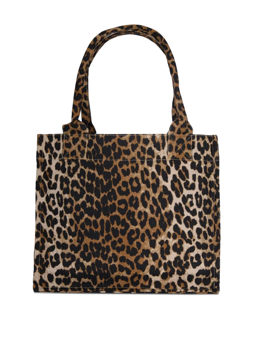 GANNI Shopper met luipaardprint - Bruin