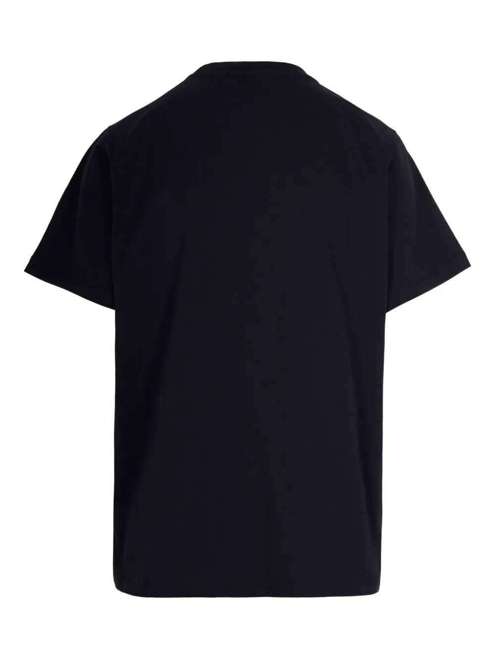 Ganni Organic Cotton T-shirt Featuring Dog Graphic In Black