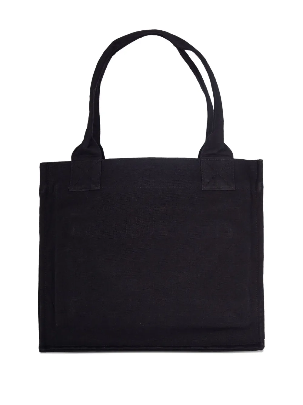 GANNI Shopper met logoprint - Zwart