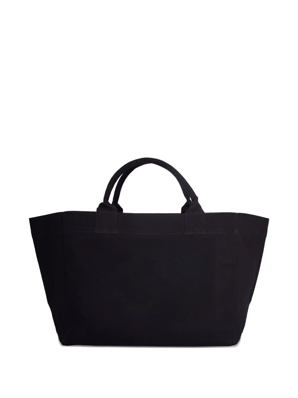 Ganni Women Xxl Canvas Tote Bag In Black
