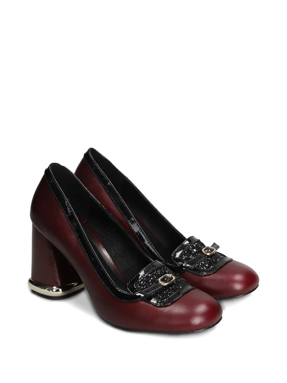 Gold & Rouge 85mm Valibi Pumps In Brown