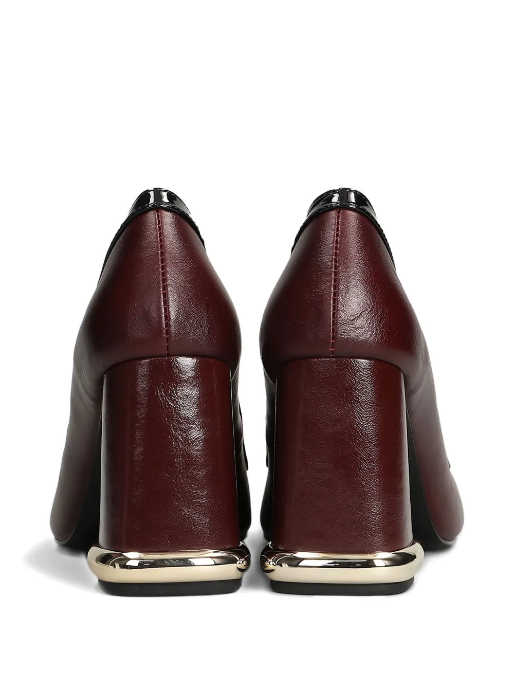 Gold & Rouge 85mm Valibi Pumps In Brown