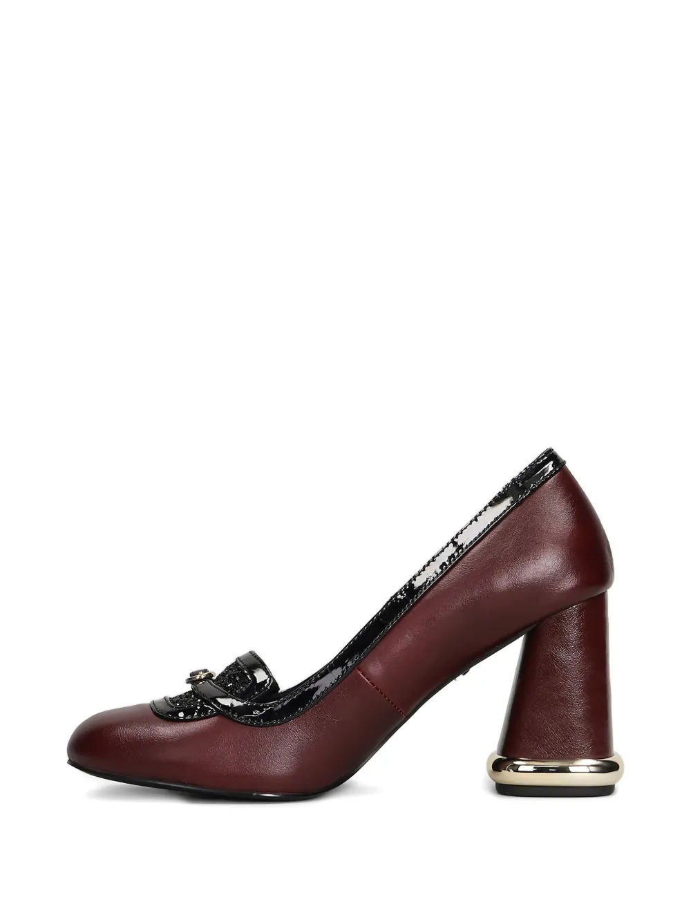 Gold & Rouge 85mm Valibi Pumps In Brown
