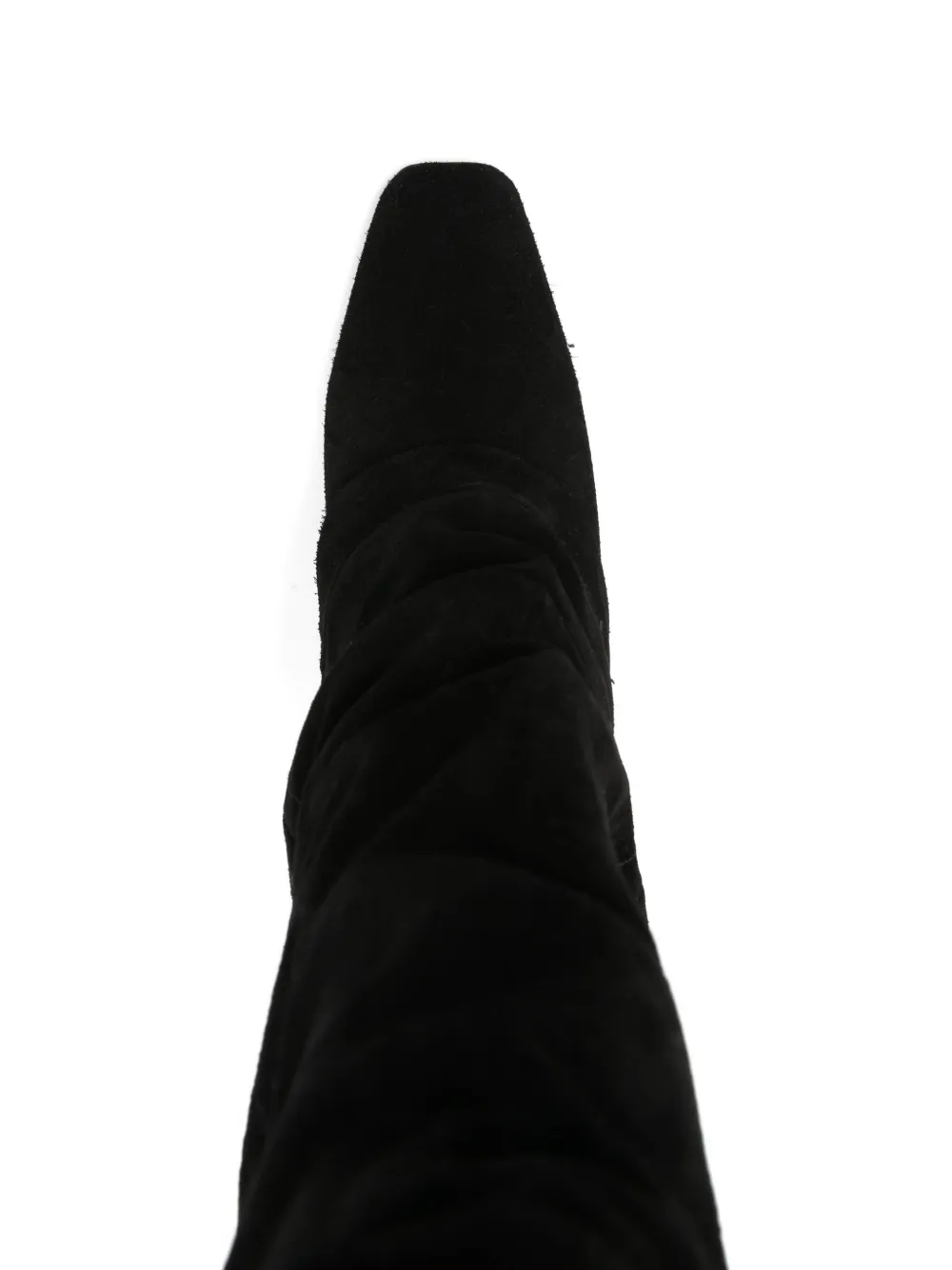 Gold & Rouge Jaika Ruched Boots In Black