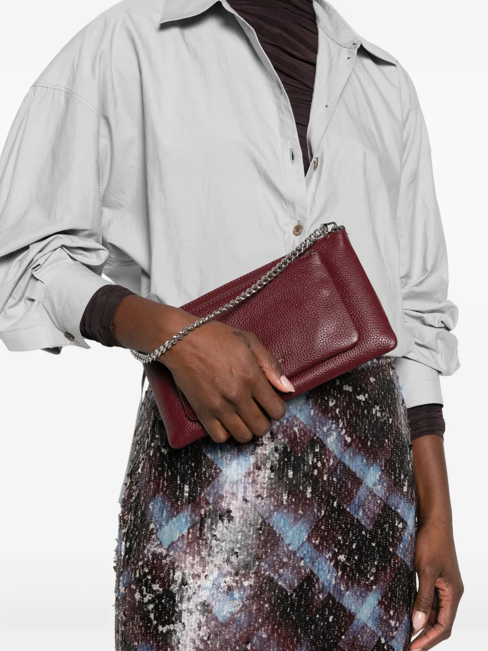 Michael Kors Jet Set Cross Body Bag In Neutral