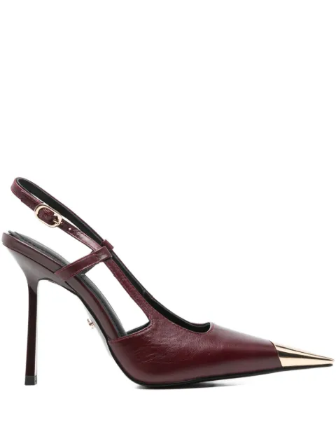 Gold & Rouge 90mm Ravi slingback pumps