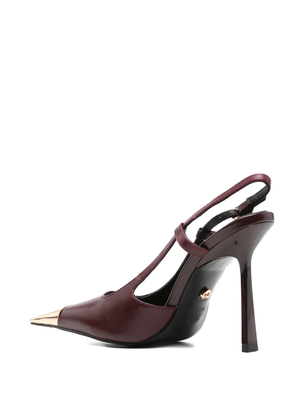 Gold & Rouge 90mm Ravi Slingback Pumps In Multi