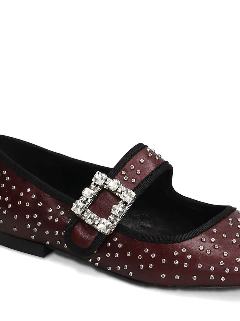 Gold & Rouge Bibalo Buckle Ballet Flats In Multi