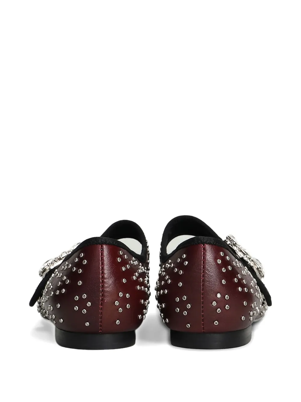 Gold & Rouge Bibalo Buckle Ballet Flats In Multi