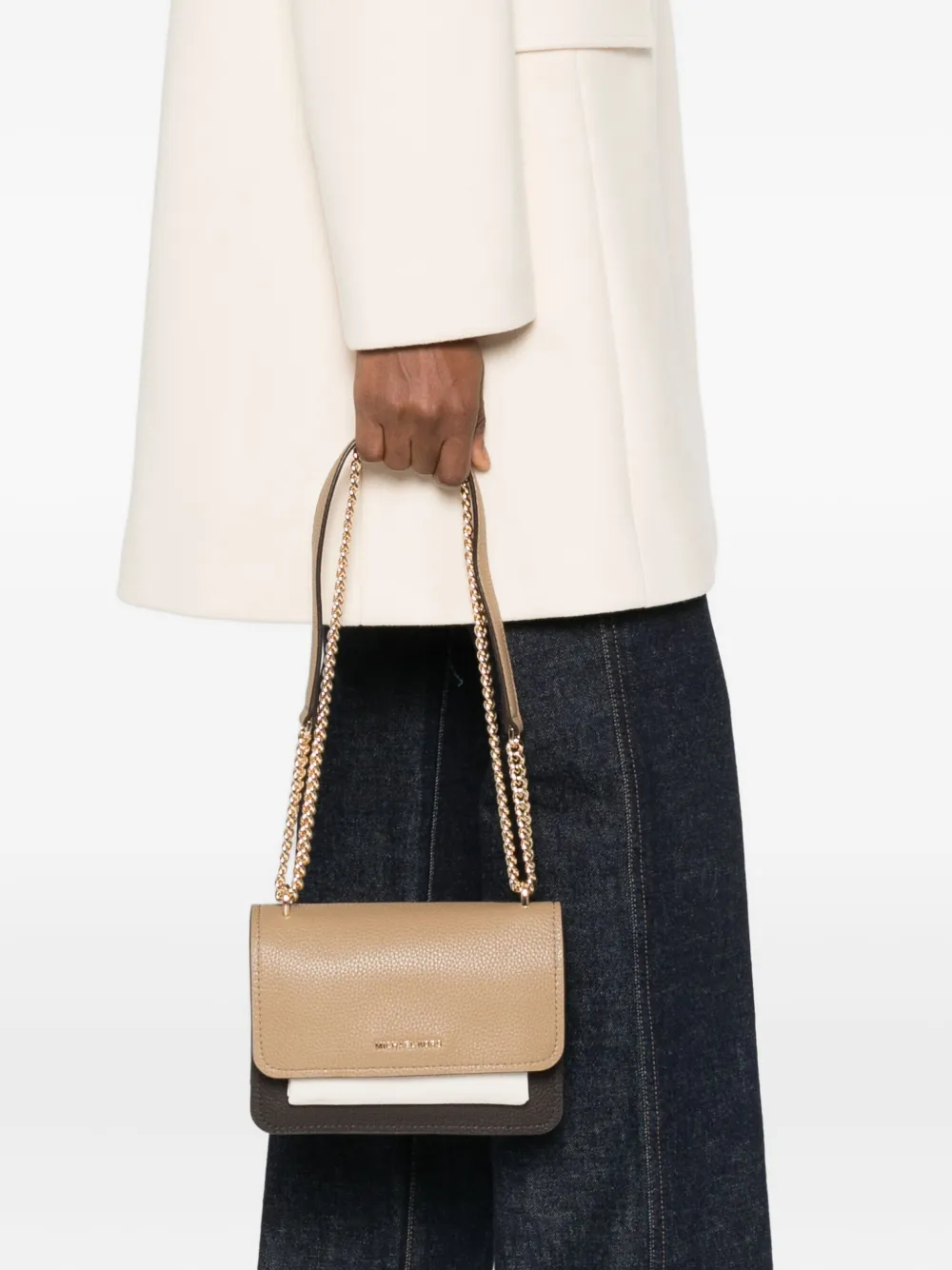 Michael Kors small Claire shoulder bag - Beige