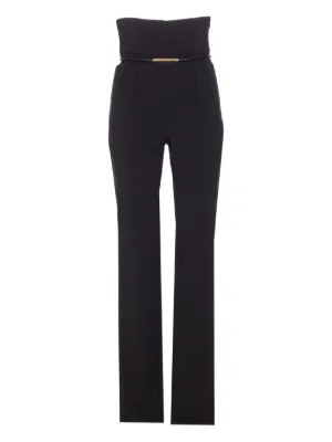 Elisabetta Franchi フレアパンツ | ブラック | FARFETCH JP