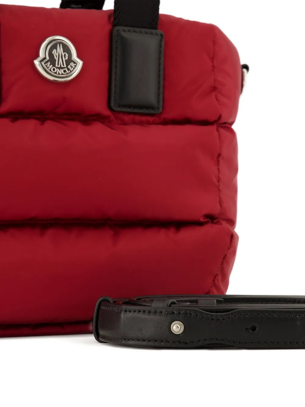 Moncler Caradoc Mini Tote Bag In Red