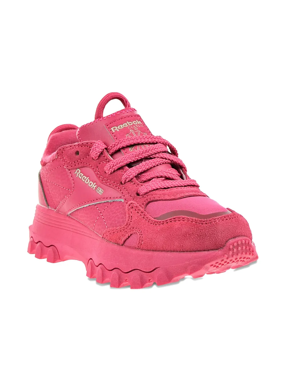 Reebok Kids x Cardi B Classic leren "Semi Pursuit Pink" sneakers Roze