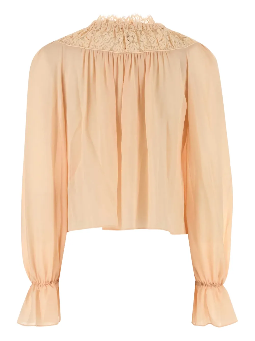 Chloé lace-trimmed blouse - Roze