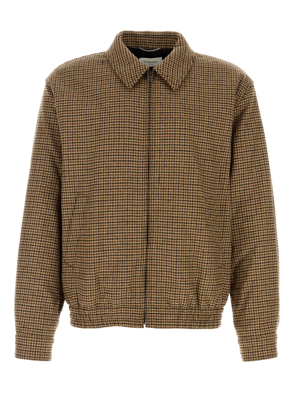 Saint Laurent check-pattern bomber jacket | Neutrals | Image 1