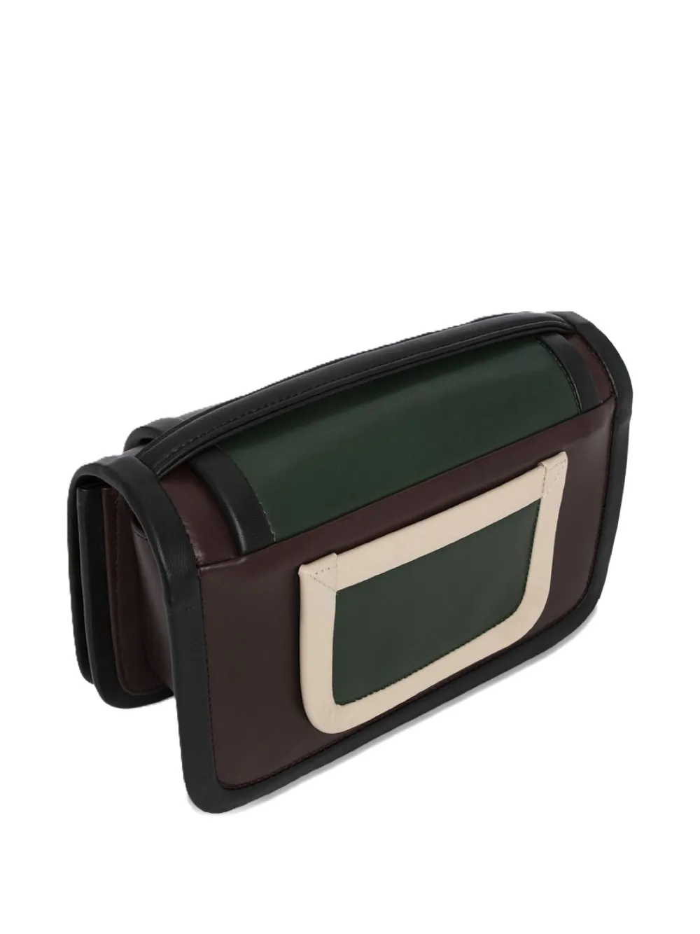 Pierre Hardy Panelled-design Leather Crossbody Bag In Black