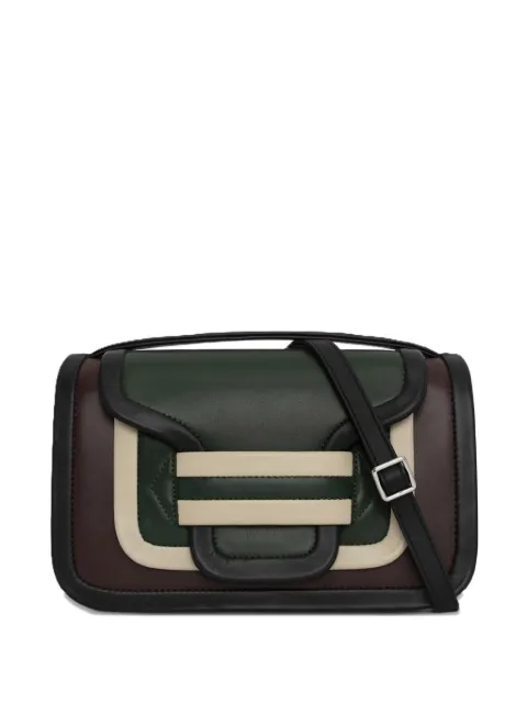 Pierre Hardy panelled-design leather crossbody bag
