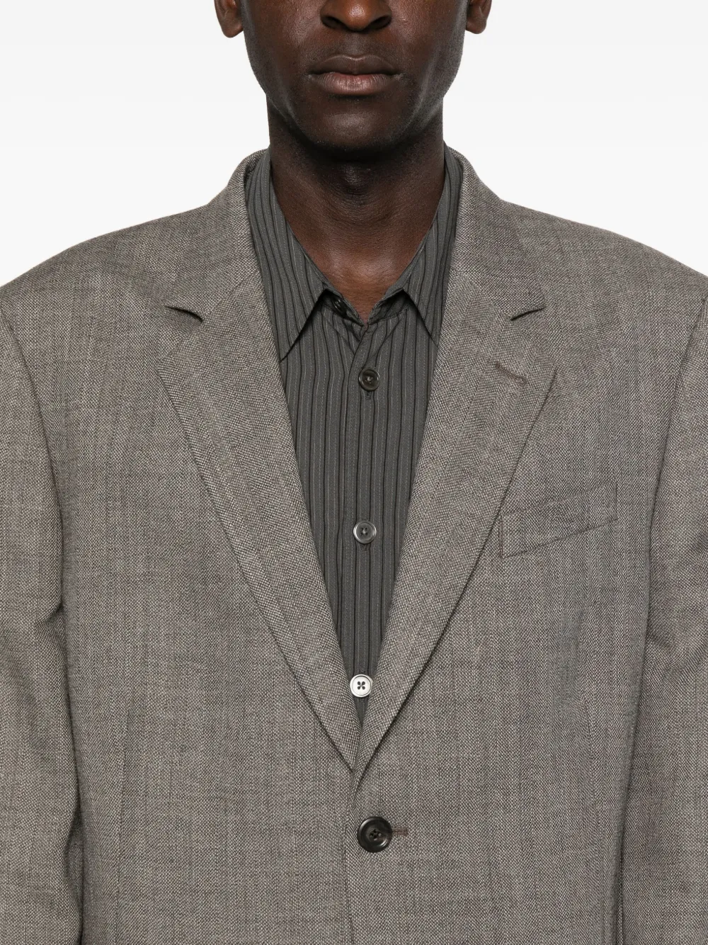 Our Legacy Single-breasted Wool Blazer In Gray