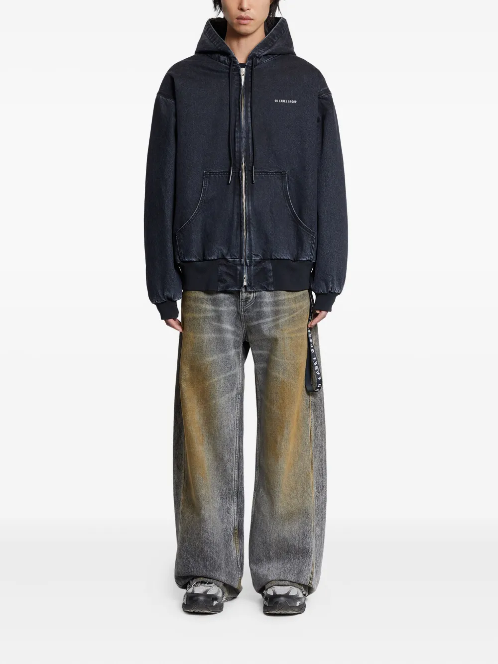 44 LABEL GROUP Sorrow padded zip-up denim jacket | Denim Jackets | Image 2