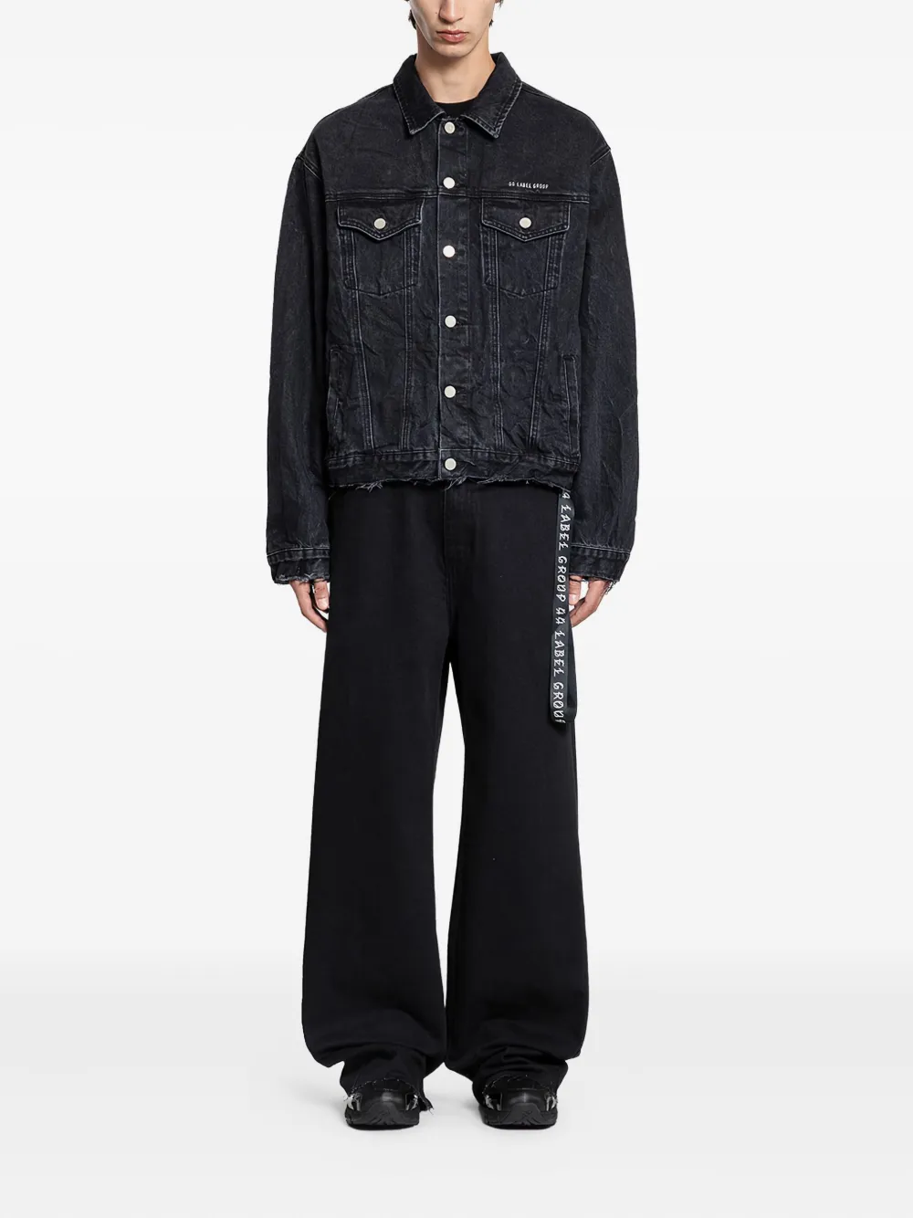 44 LABEL GROUP Simulation buttoned denim jacket | Denim Jackets | Image 2