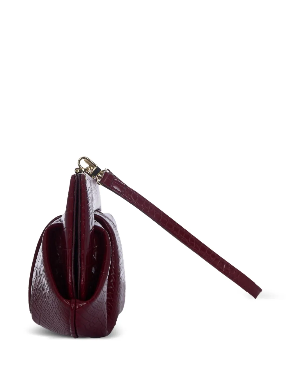 Themoirè Schoudertas met reliëf Rood