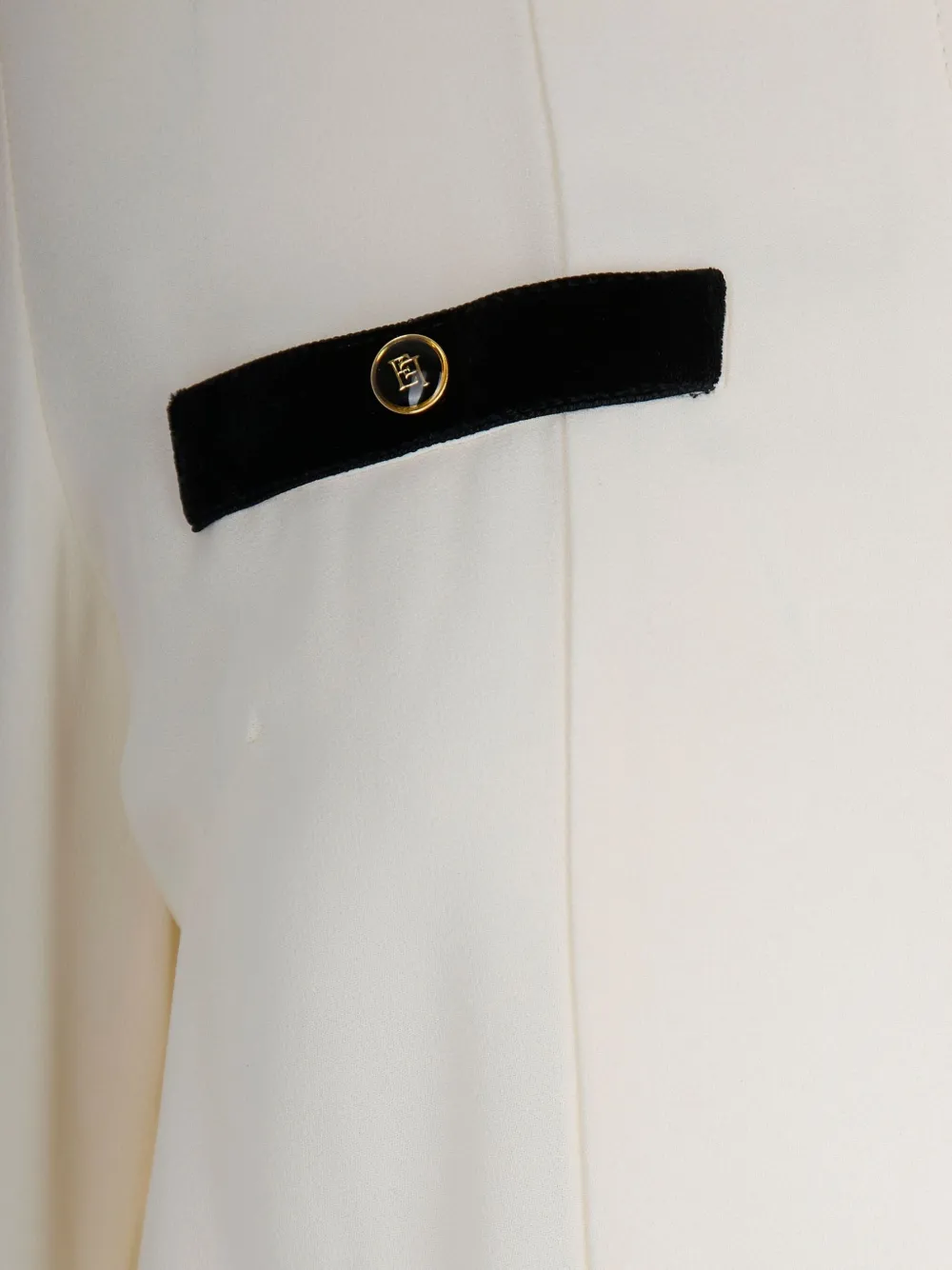Elisabetta Franchi Two-tone Shirt In White