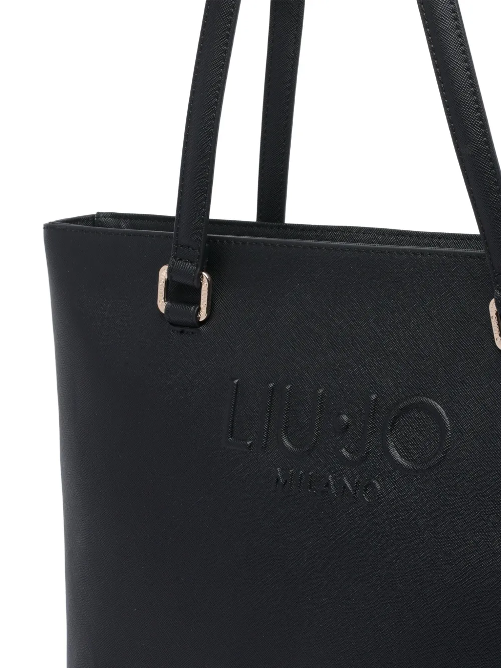 Liu •jo Embossed-logo Tote Bag In Black