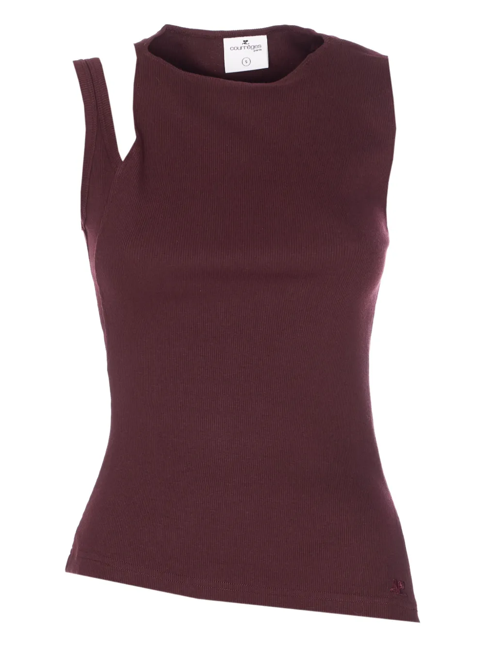 Courrèges カットアウト タンクトップ - レッド Courrèges カットアウト タンクトップ - レッド
