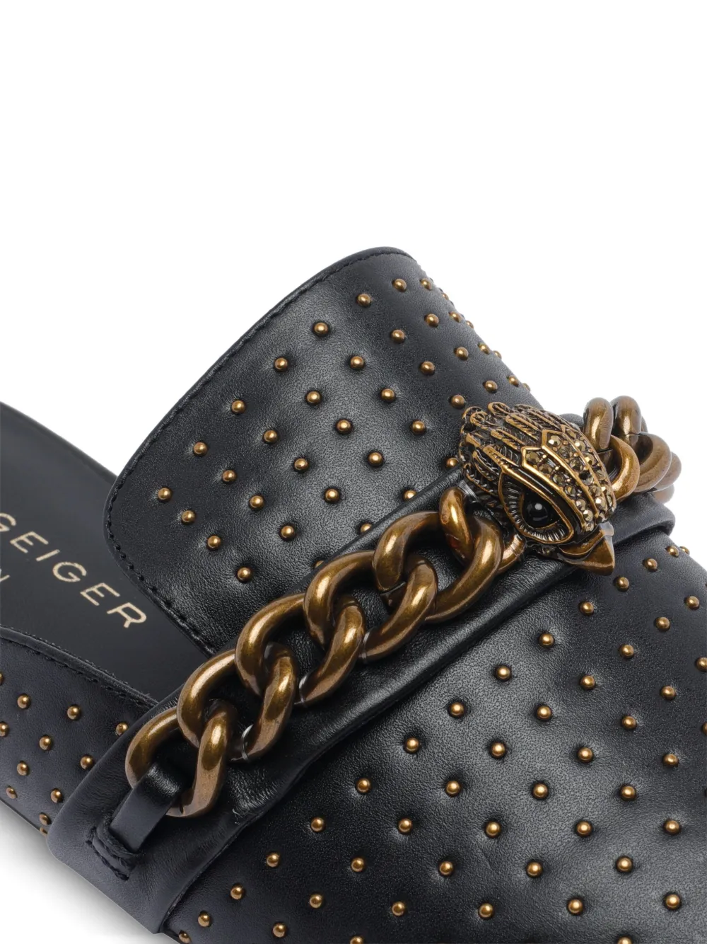 Kurt Geiger London Leren muiltjes Zwart