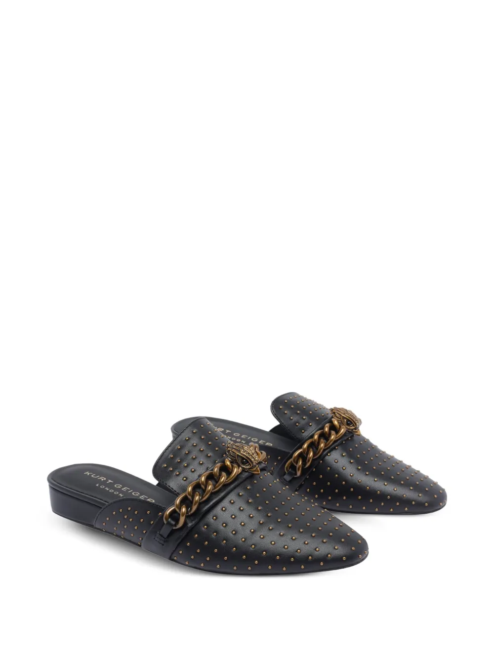 Kurt Geiger London Leren muiltjes Zwart