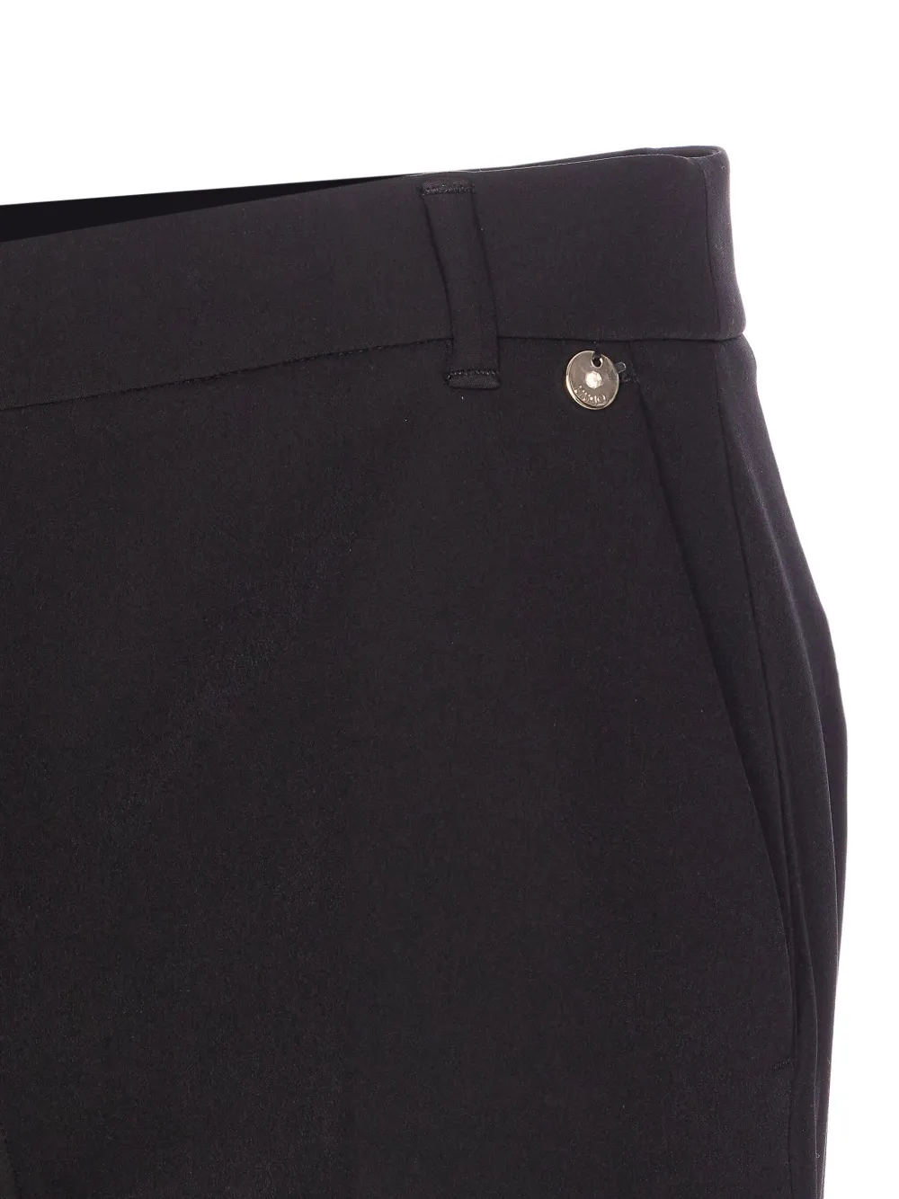 Liu •jo Pressed-crease Trousers In Black