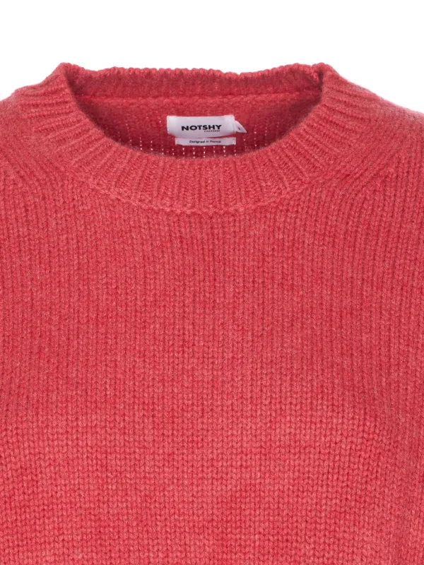 Not Shy crew-neck Cashmere Sweater Pink FARFETCH BH