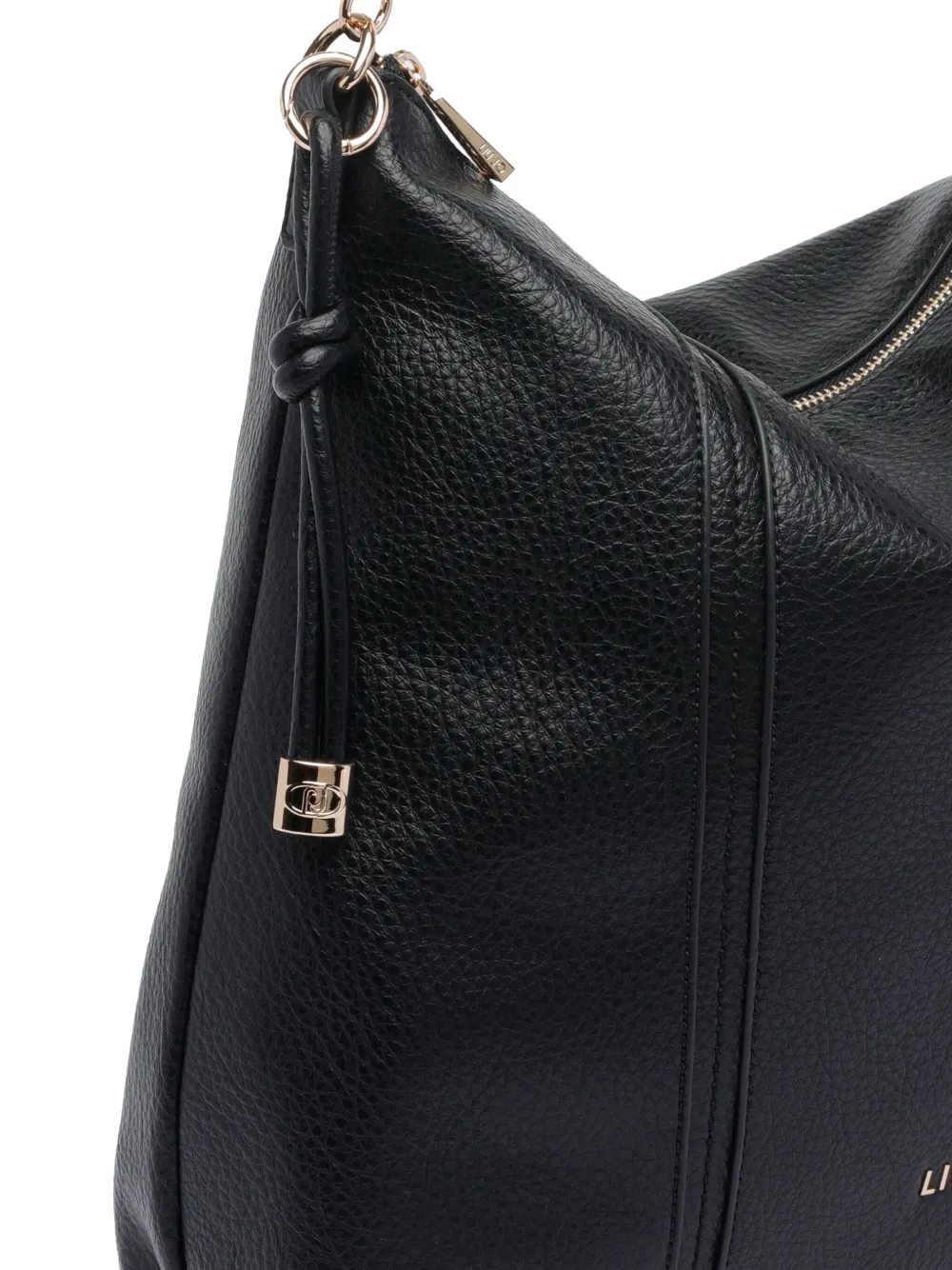 Liu •jo Braided-handle Shoulder Bag In Black